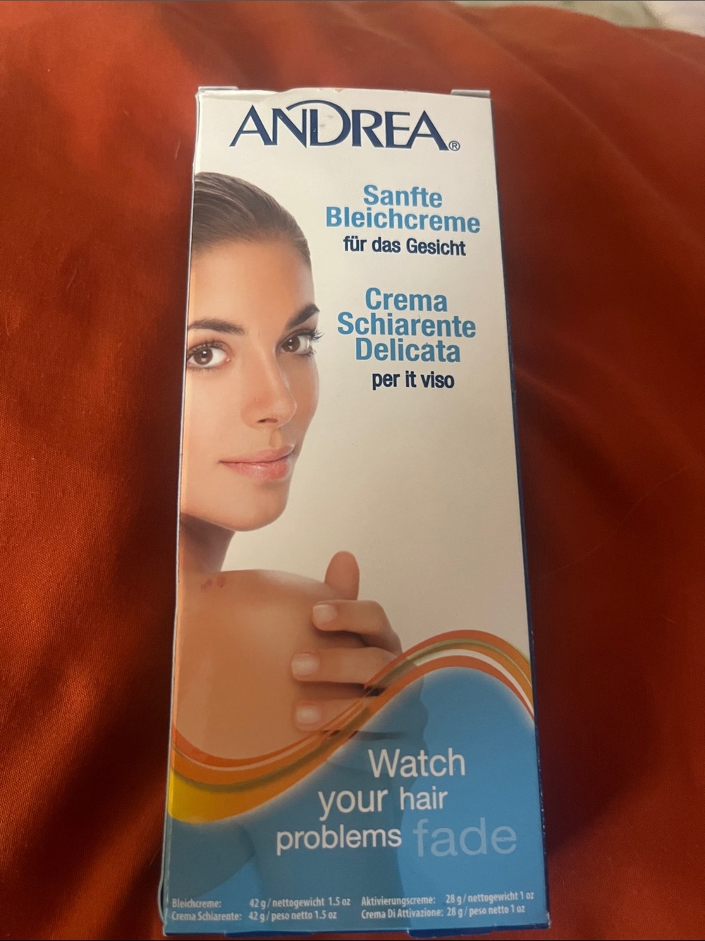 ANDREA FENZI Facial Brightening Cream White Blue